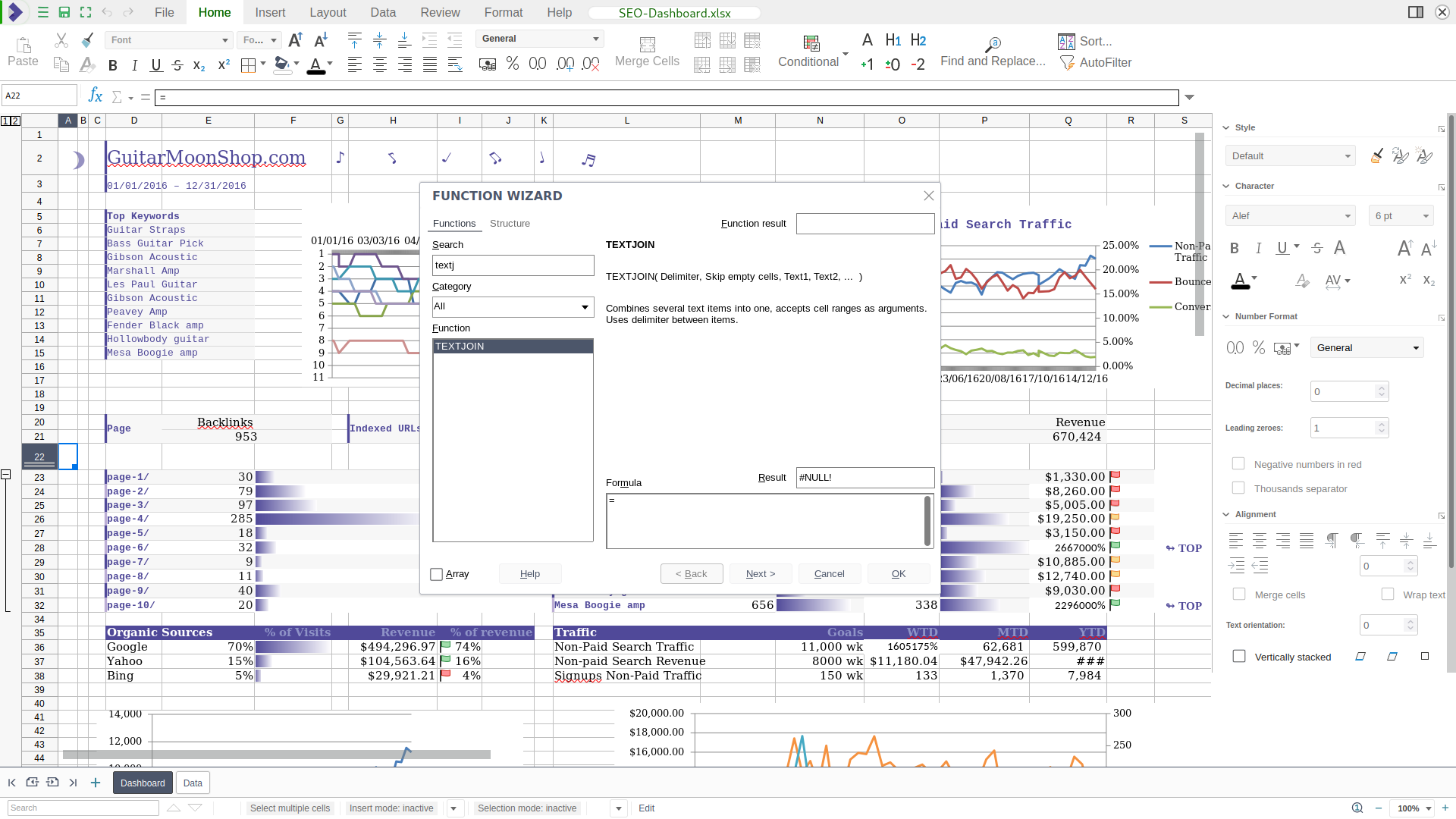Collabora Calc screenshot